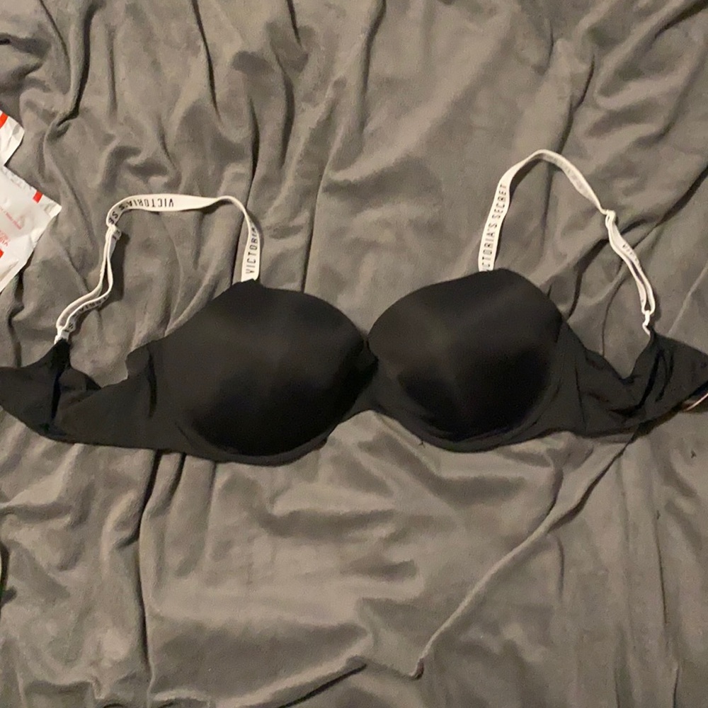 Victoria’s Secret pink t shirt bra with logo strap